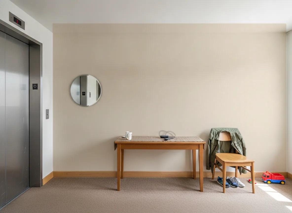 Fibra — Hol przy windzie w apartamentowcu