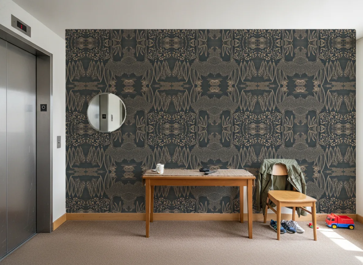 Hasu — Hol przy windzie w apartamentowcu