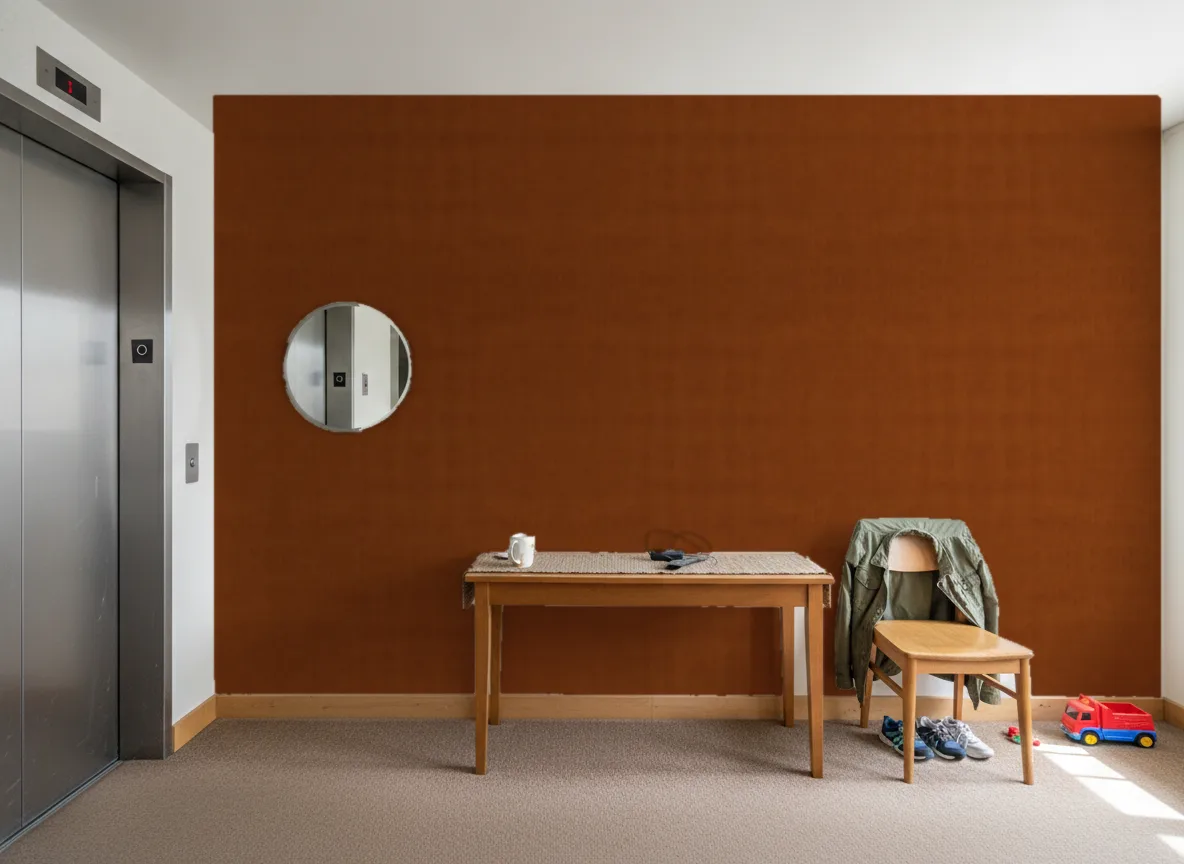 Hestia — Hol przy windzie w apartamentowcu