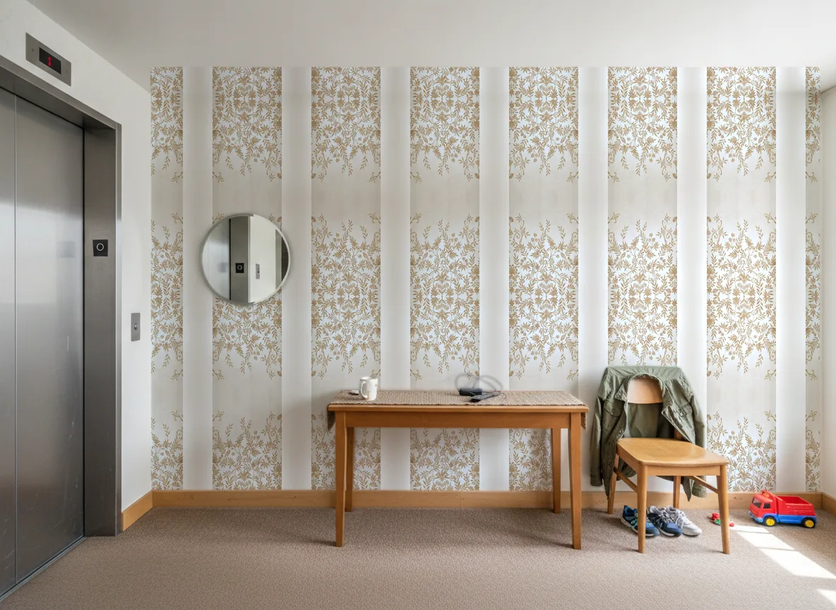 Jardin de Diane — Hol przy windzie w apartamentowcu