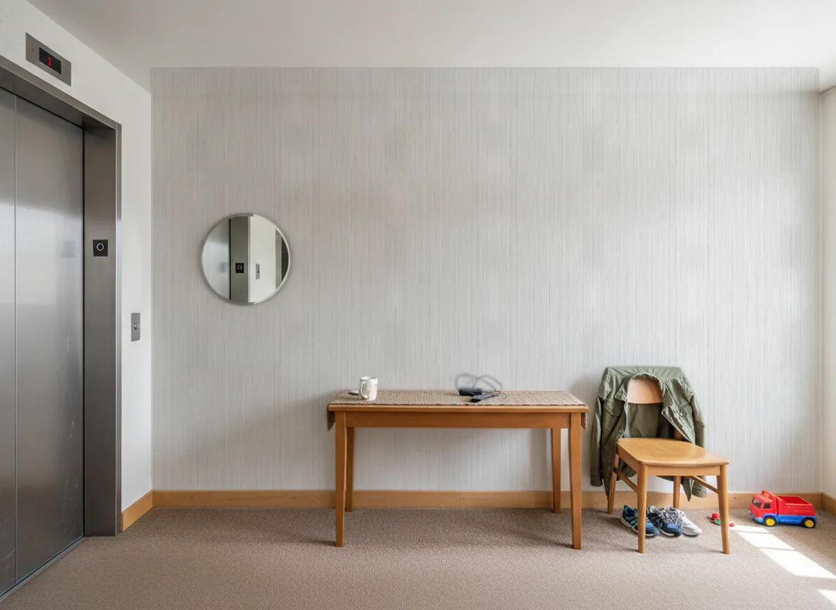 Jussieu — Hol przy windzie w apartamentowcu