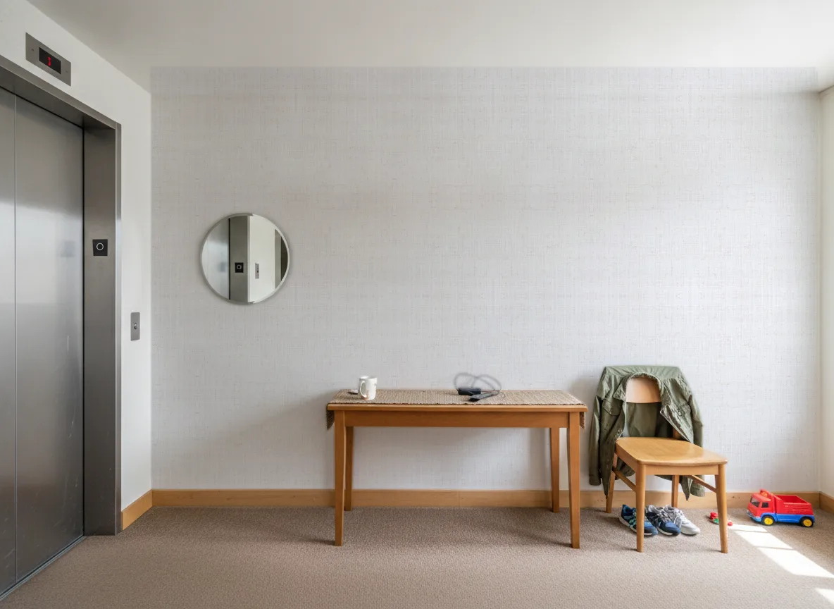Komba — Hol przy windzie w apartamentowcu