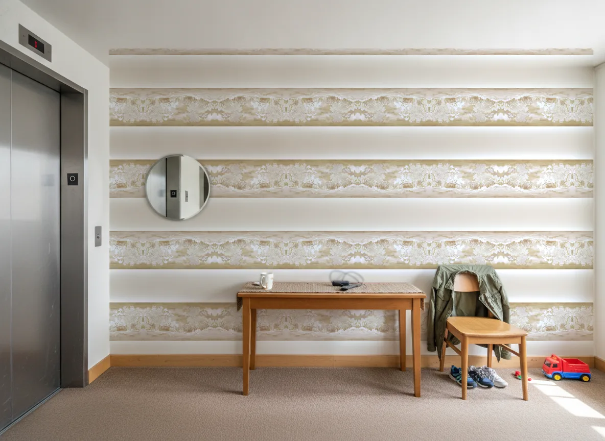 Koraku — Hol przy windzie w apartamentowcu