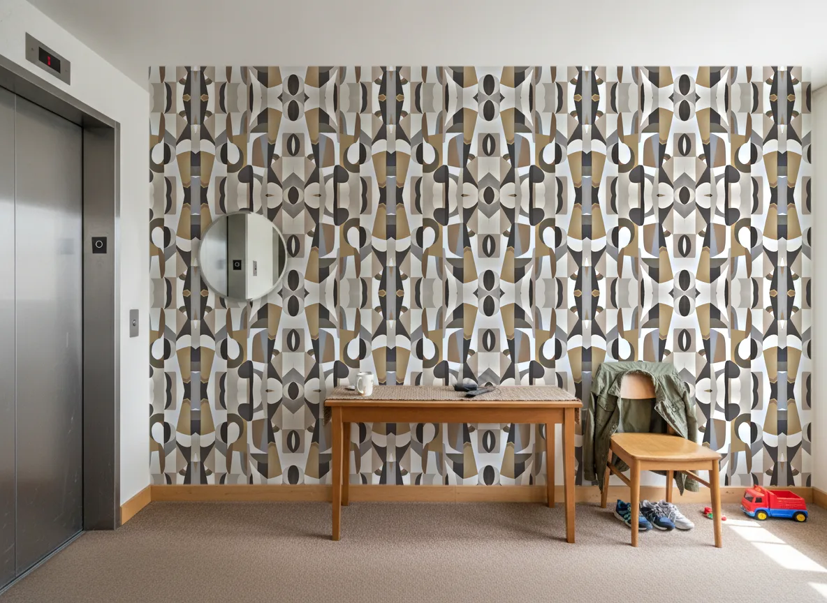 L'Atelier — Hol przy windzie w apartamentowcu