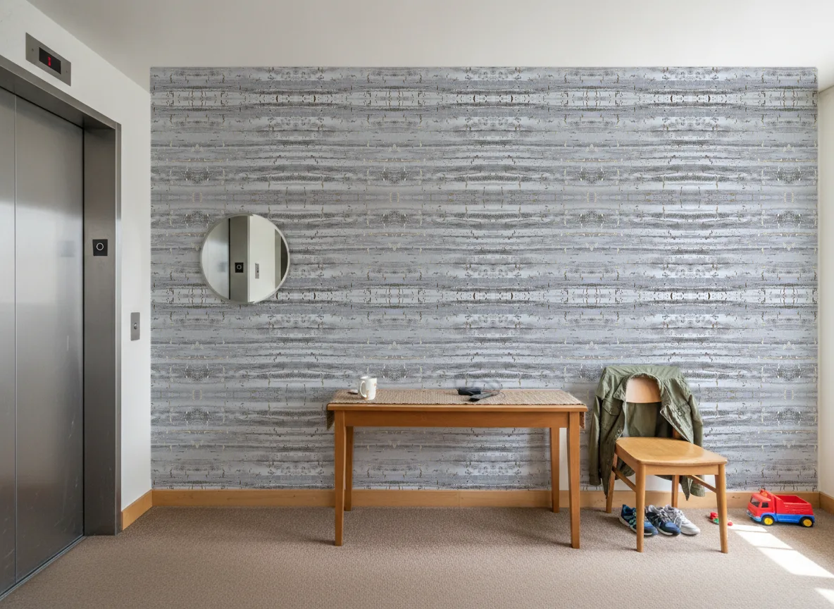 Liege — Hol przy windzie w apartamentowcu