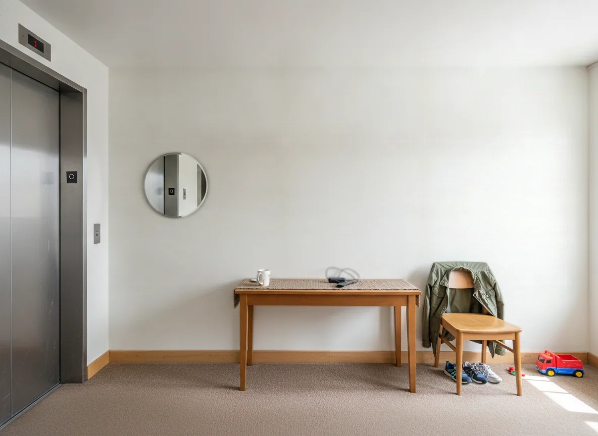 Lienzo — Hol przy windzie w apartamentowcu