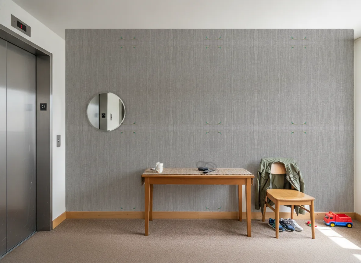 Linon Linessence — Hol przy windzie w apartamentowcu
