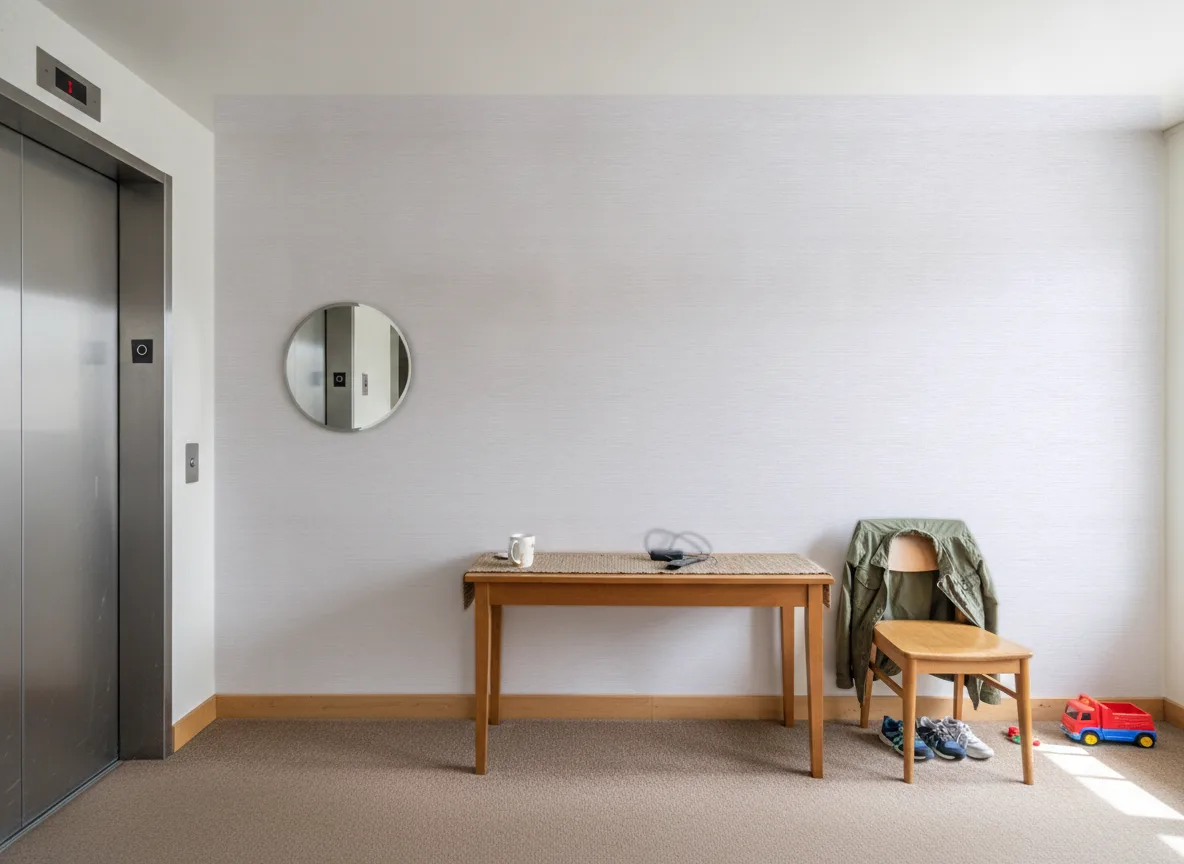 Occitan — Hol przy windzie w apartamentowcu