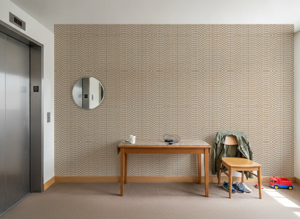Onsen — Hol przy windzie w apartamentowcu