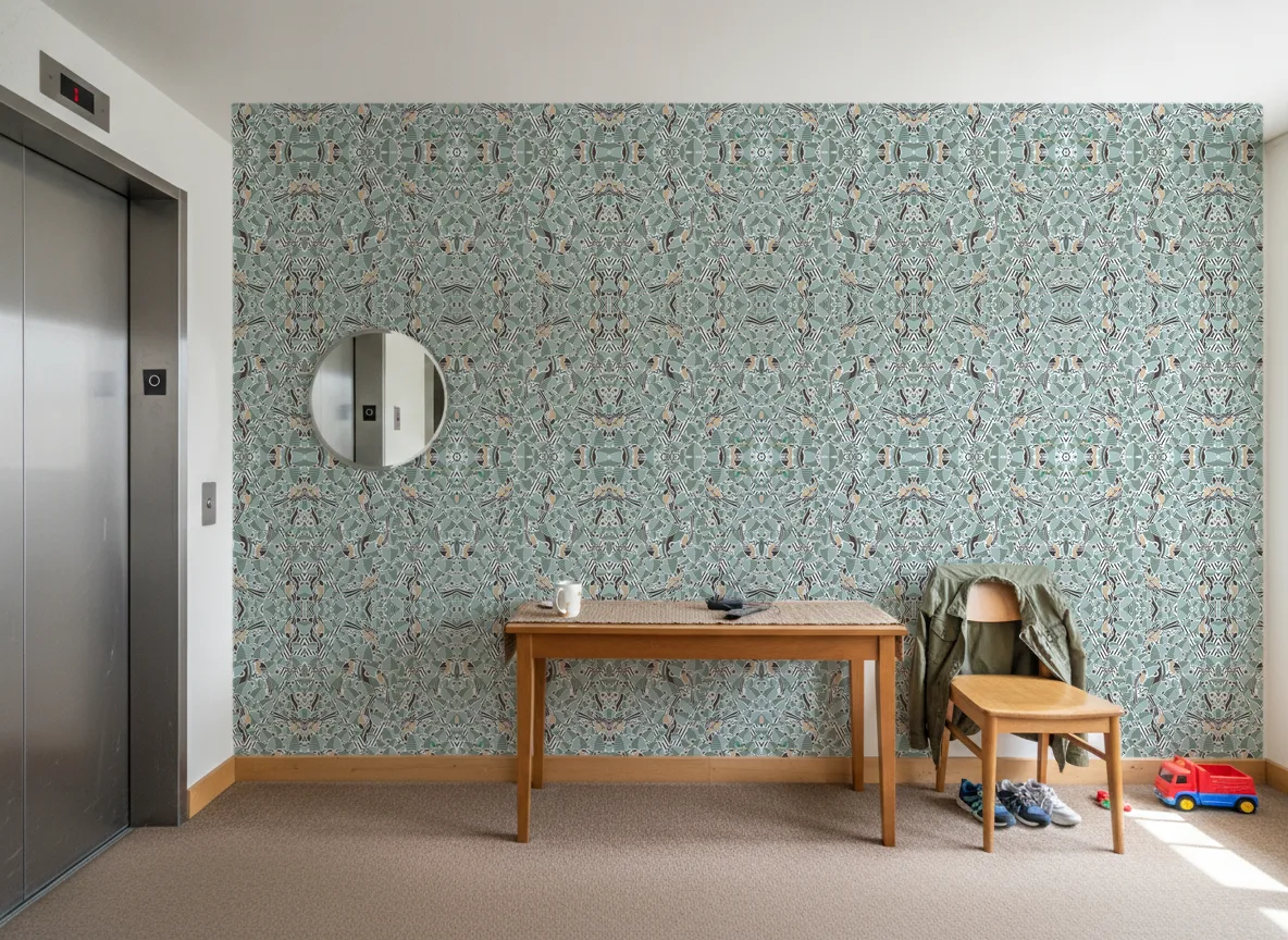 Printemps Viennois — Hol przy windzie w apartamentowcu