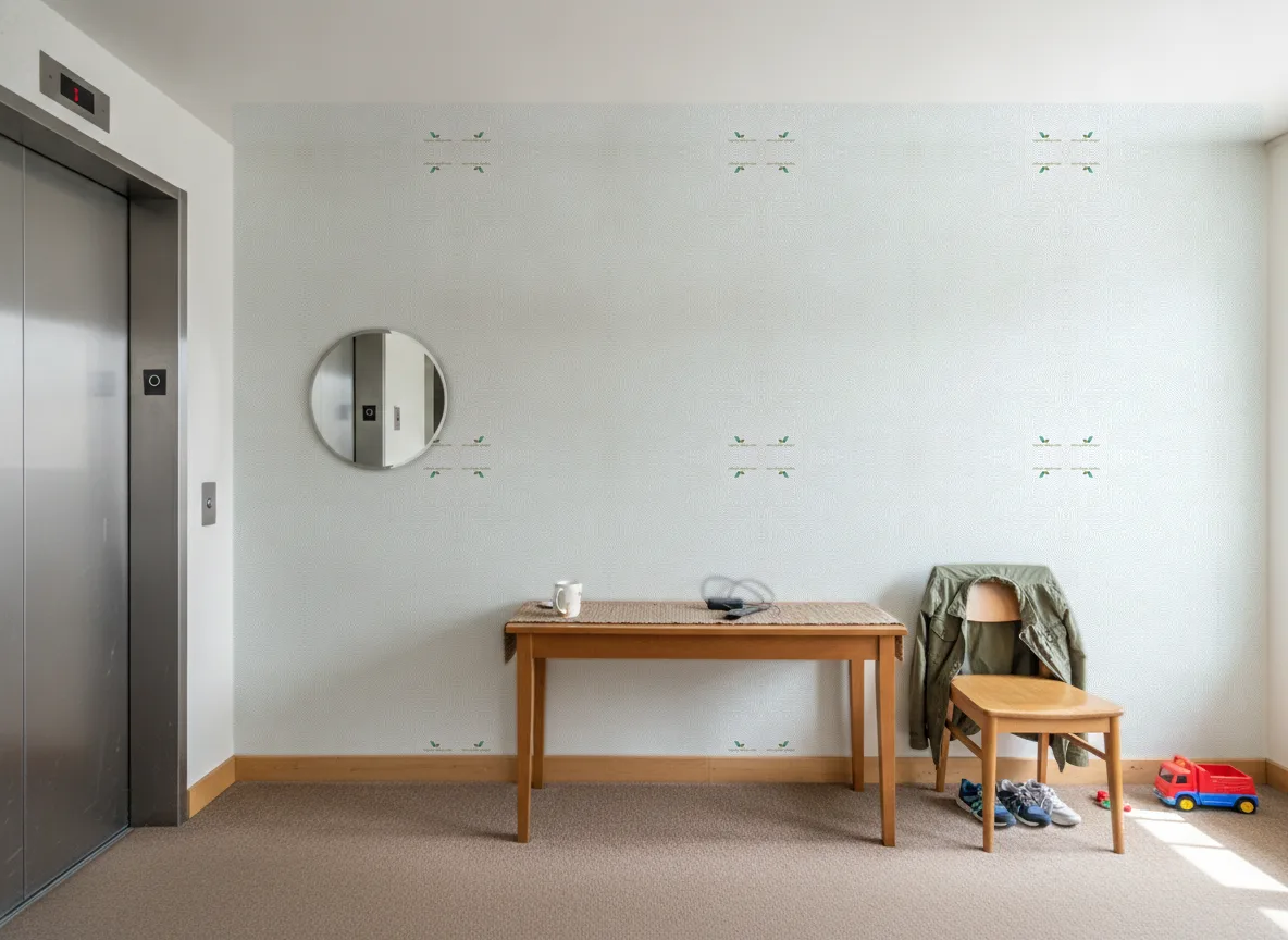 Printemps Viennois — Hol przy windzie w apartamentowcu