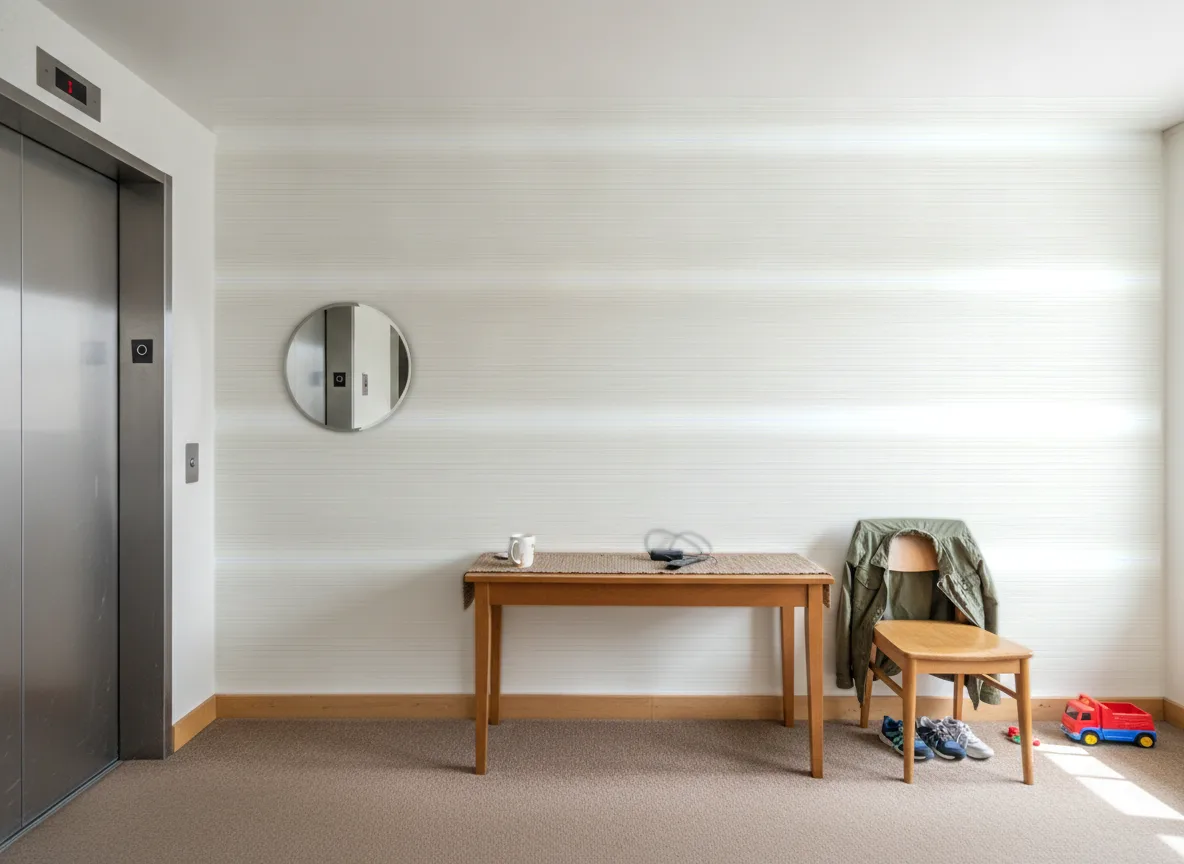 Textures Vegetales — Hol przy windzie w apartamentowcu