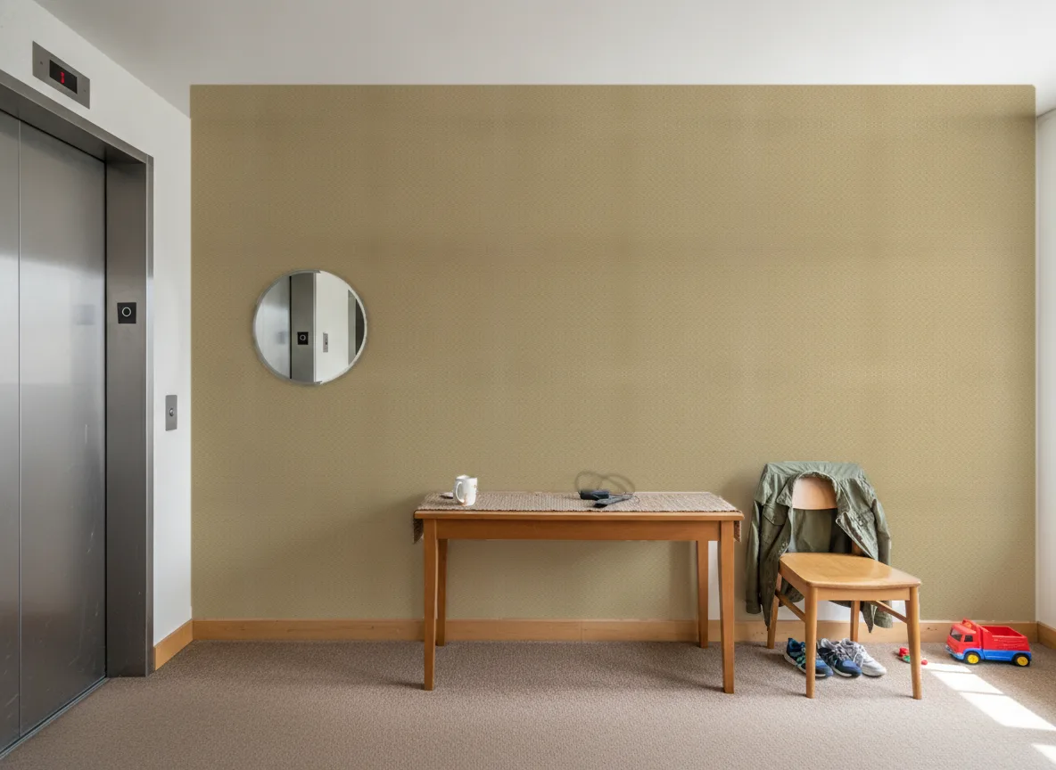 Wagara — Hol przy windzie w apartamentowcu