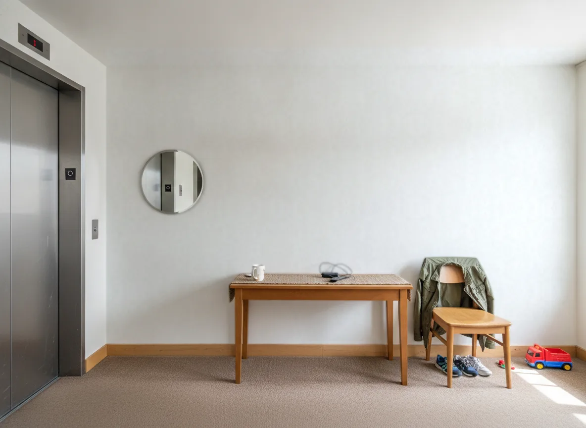 Concept Tynk — Hol przy windzie w apartamentowcu