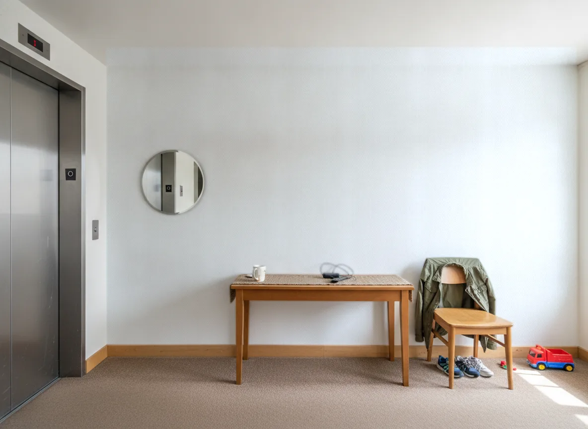 Tapeta obiektowa Cavo W-2992-109 — Hol przy windzie w apartamentowcu