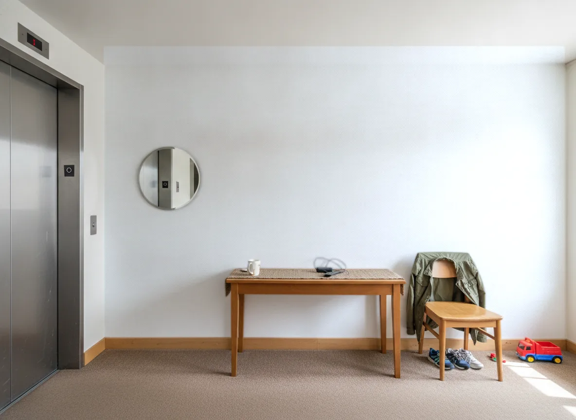 Tapeta obiektowa Ravia W-1792-104 — Hol przy windzie w apartamentowcu