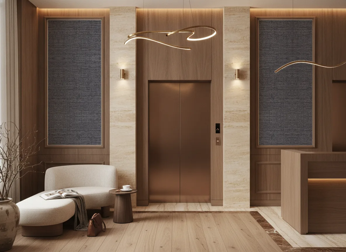 Soft 2 — Hol przy windach w hotelu — dwie wysokie ramy