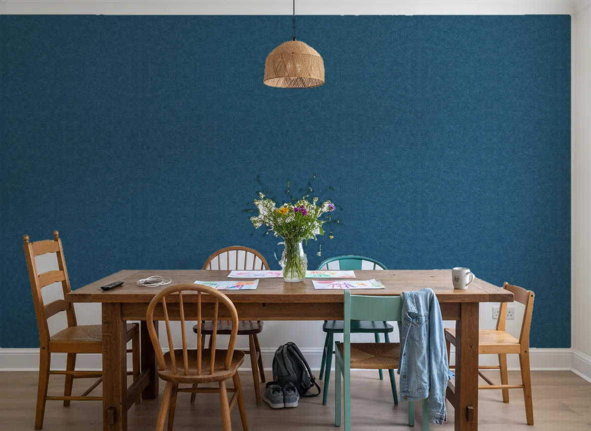 Slimwall Tiles — Jadalnia w domu rodzinnym