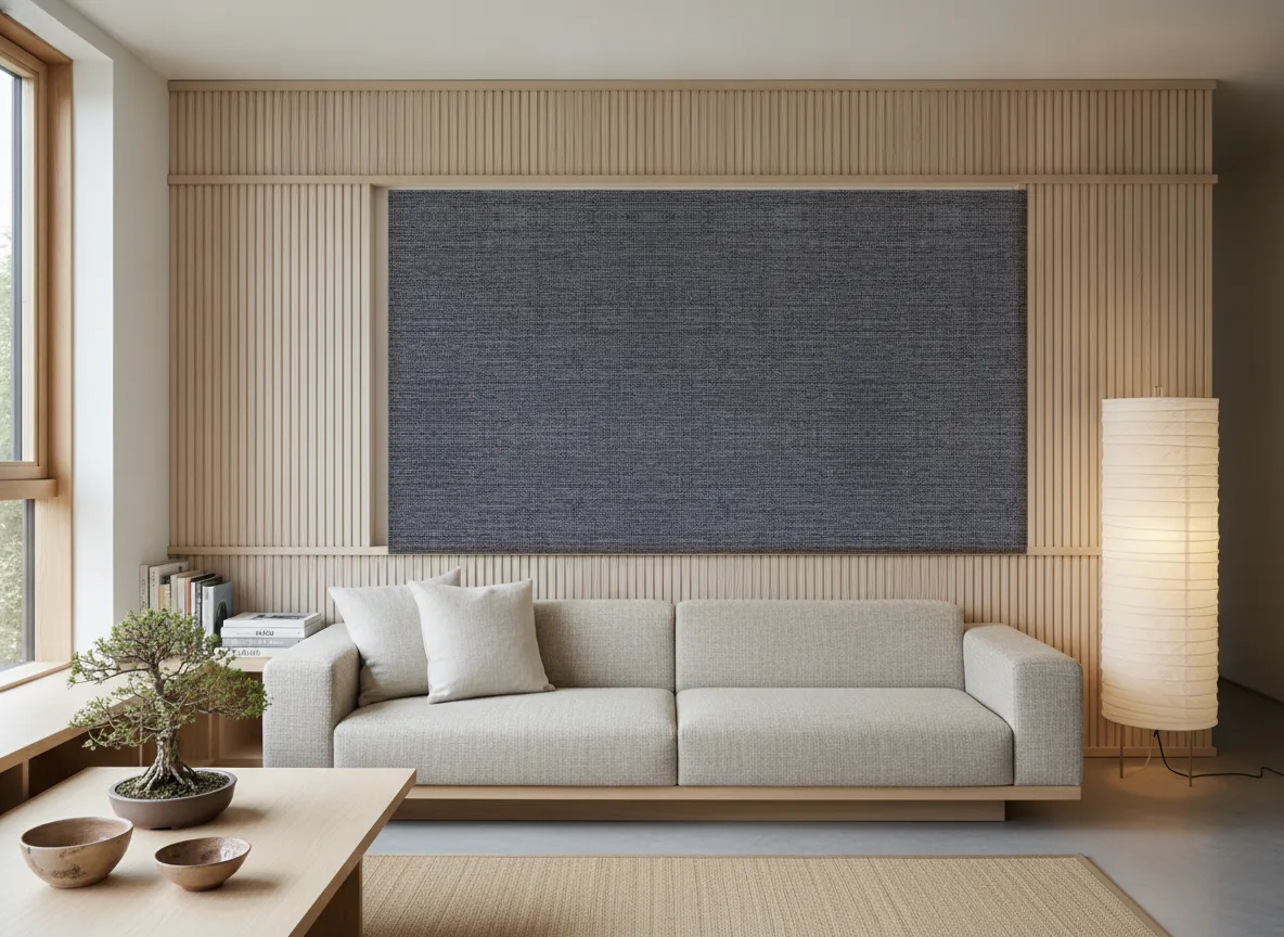 Soft 2 — Japandi — pole w jesionowych lamelach
