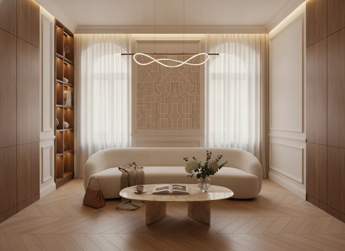 Alexander — Salon w kamienicy — kwatera między oknami