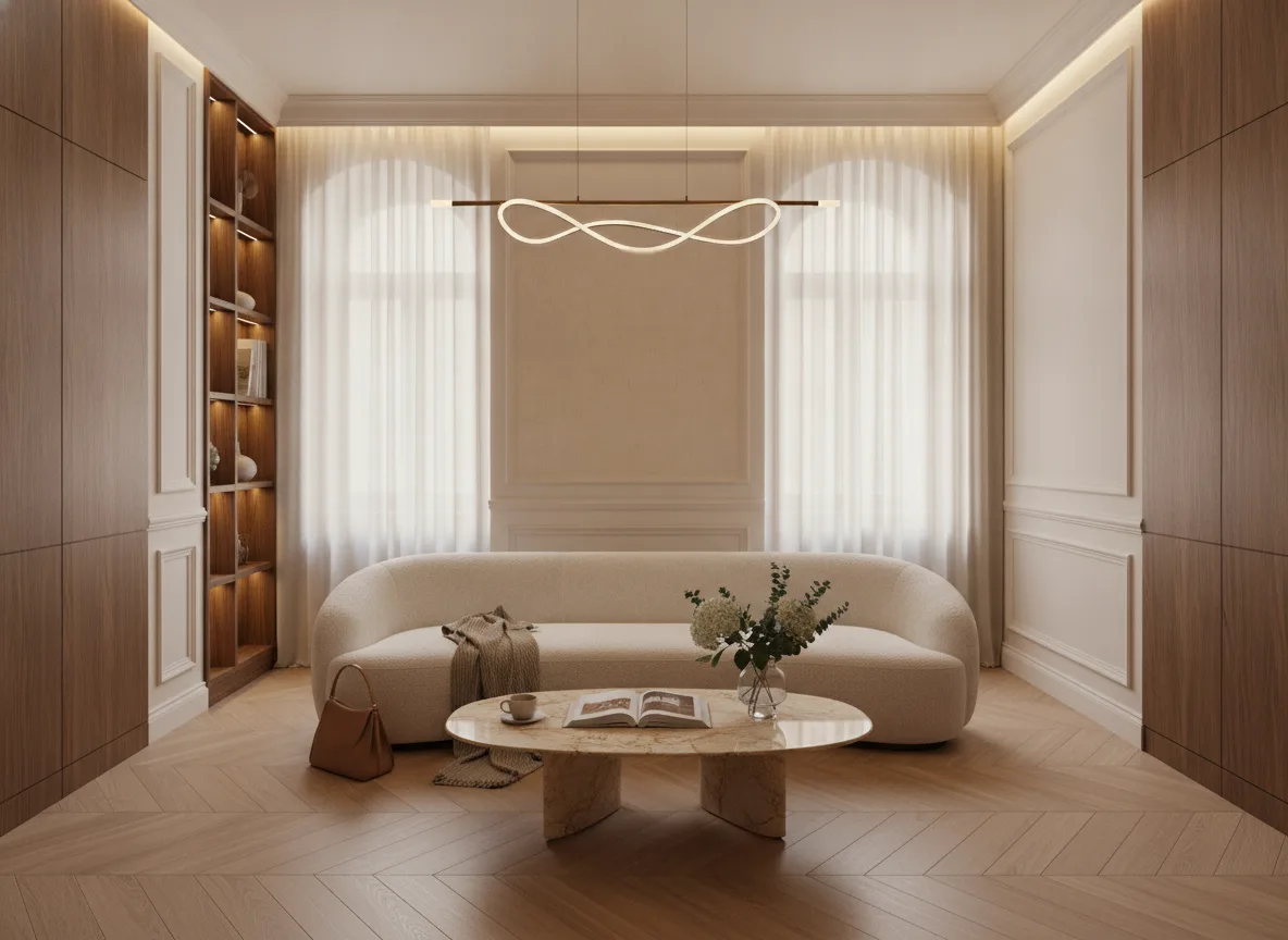 Diola — Salon w kamienicy — kwatera między oknami