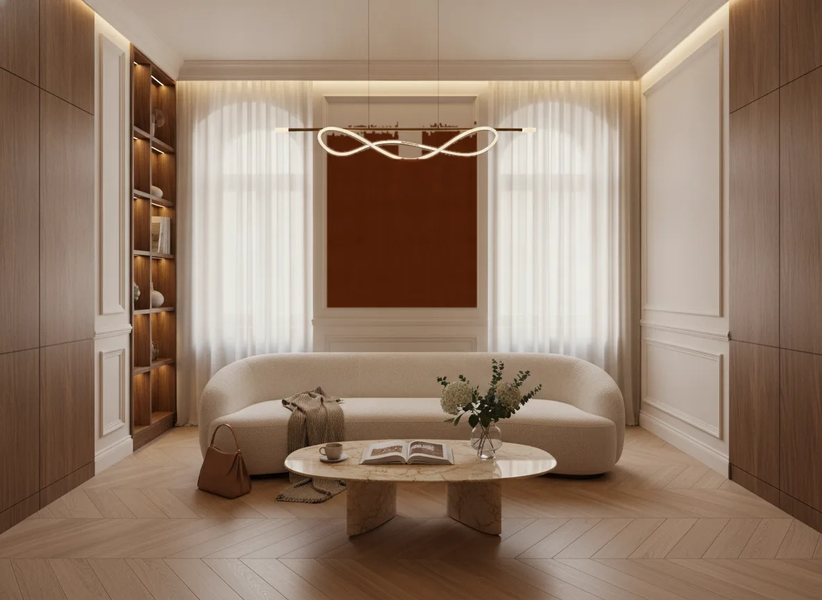 Hestia — Salon w kamienicy — kwatera między oknami
