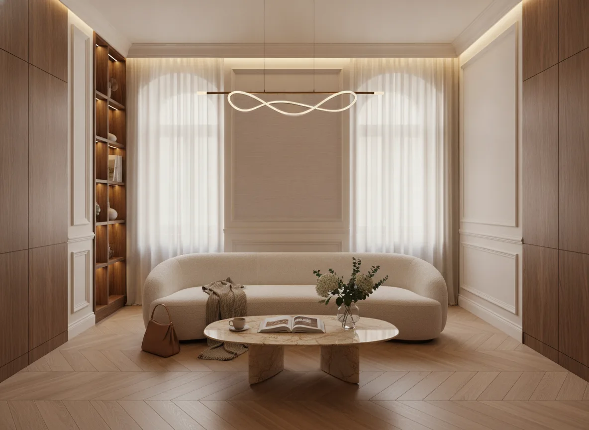 Occitan — Salon w kamienicy — kwatera między oknami
