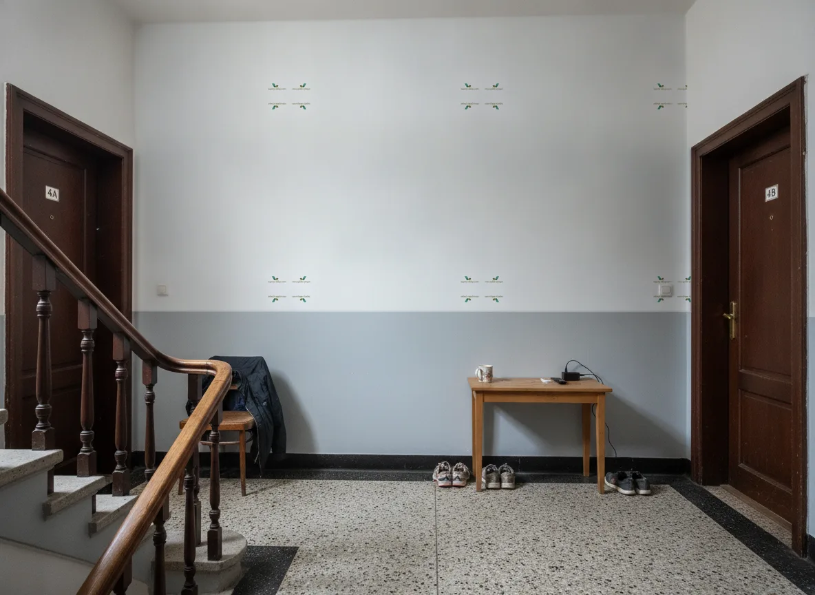 Aleph Delta — Klatka schodowa w kamienicy — podest