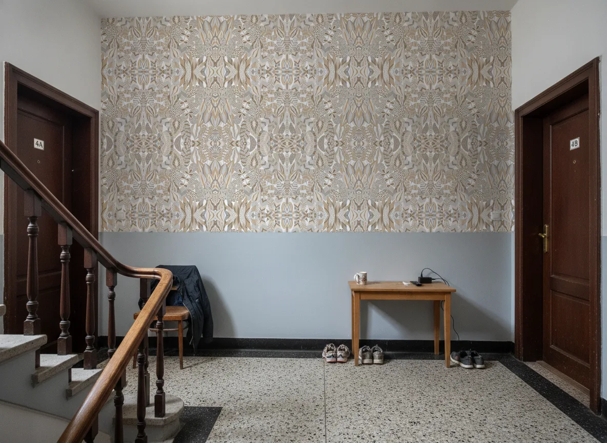 Alfabia — Klatka schodowa w kamienicy — podest