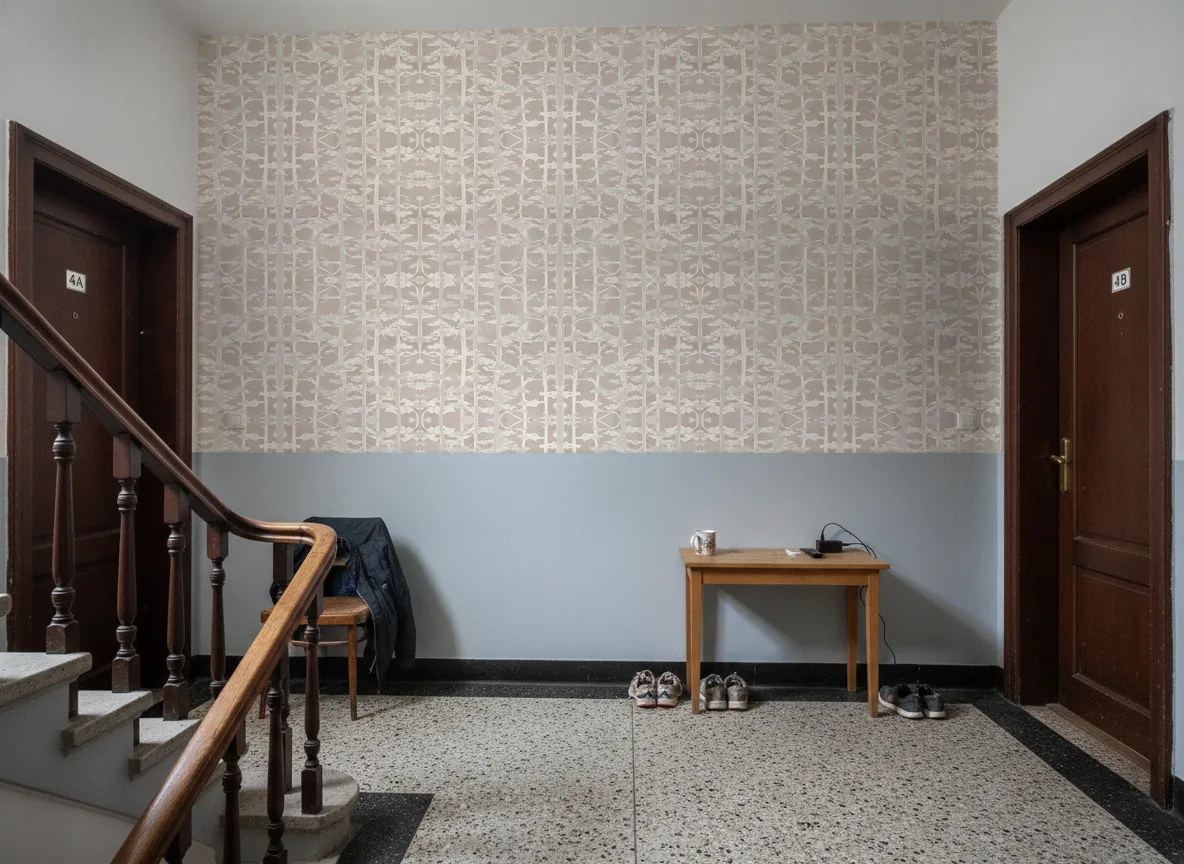 Ame — Klatka schodowa w kamienicy — podest