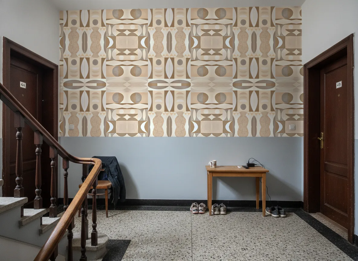 Auguste — Klatka schodowa w kamienicy — podest