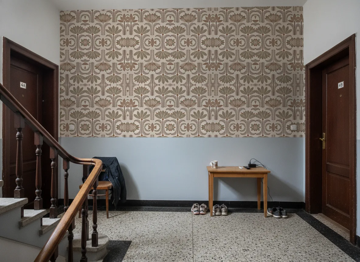 Dattara — Klatka schodowa w kamienicy — podest