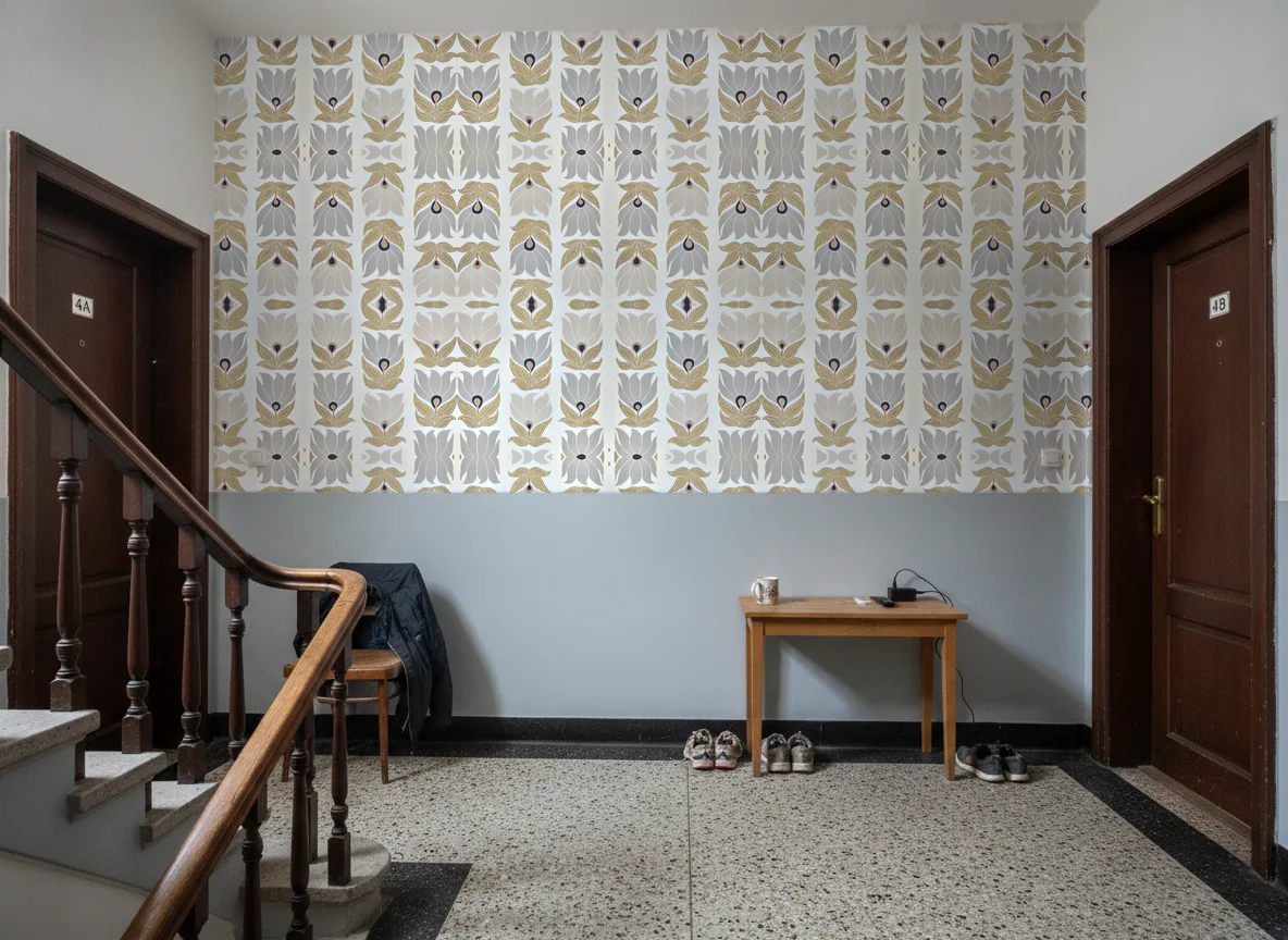 Dauphine — Klatka schodowa w kamienicy — podest