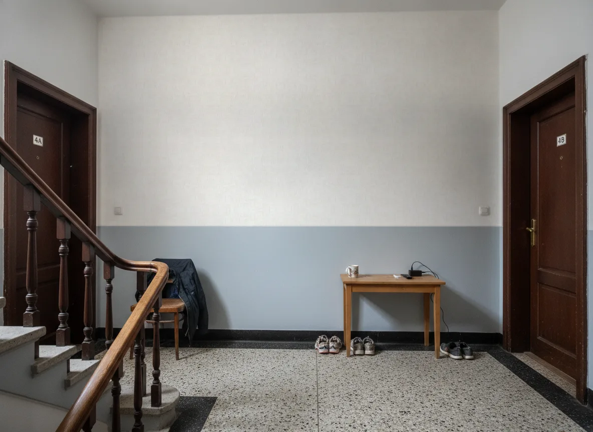 Diola — Klatka schodowa w kamienicy — podest