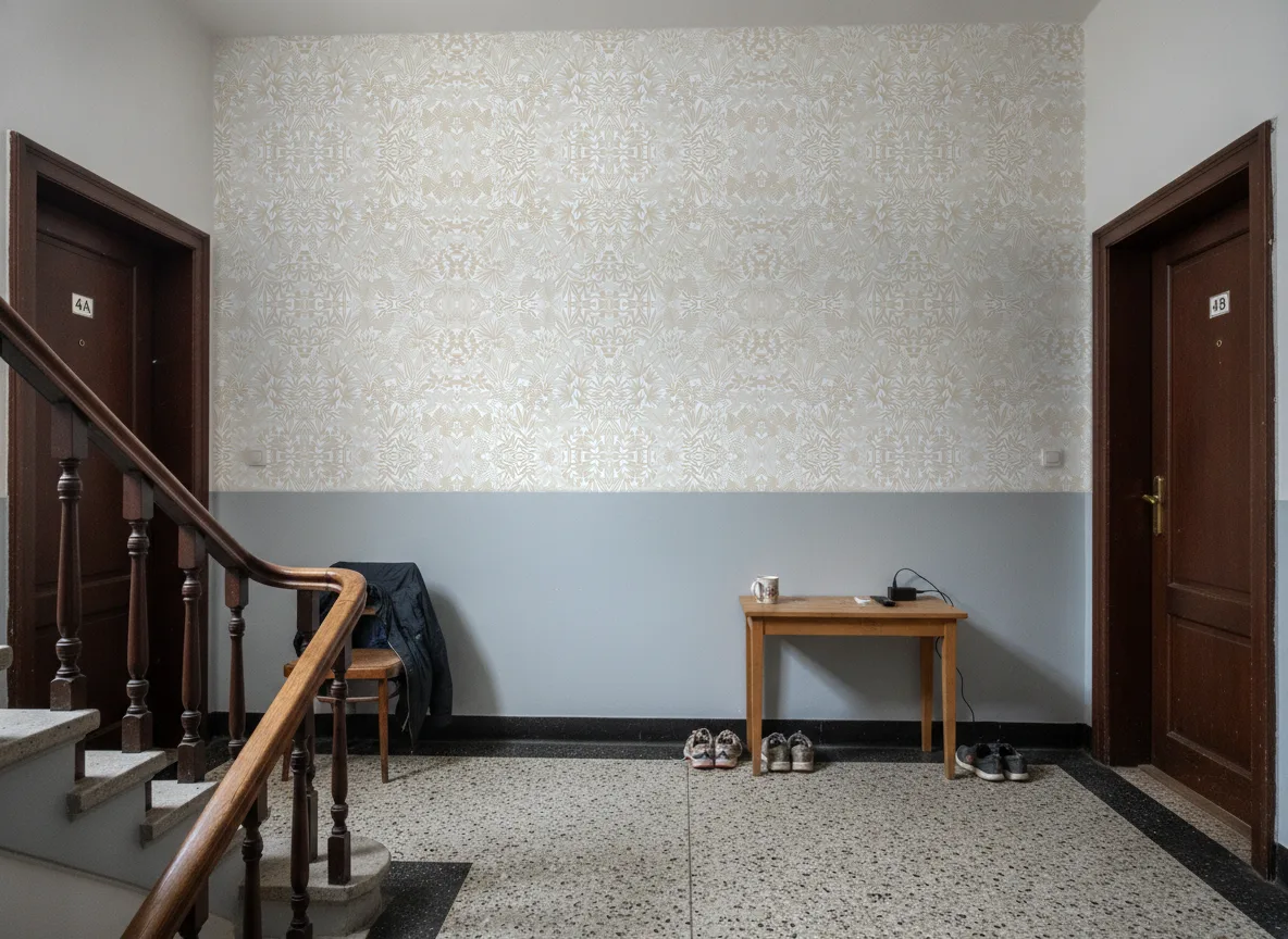 Doum — Klatka schodowa w kamienicy — podest