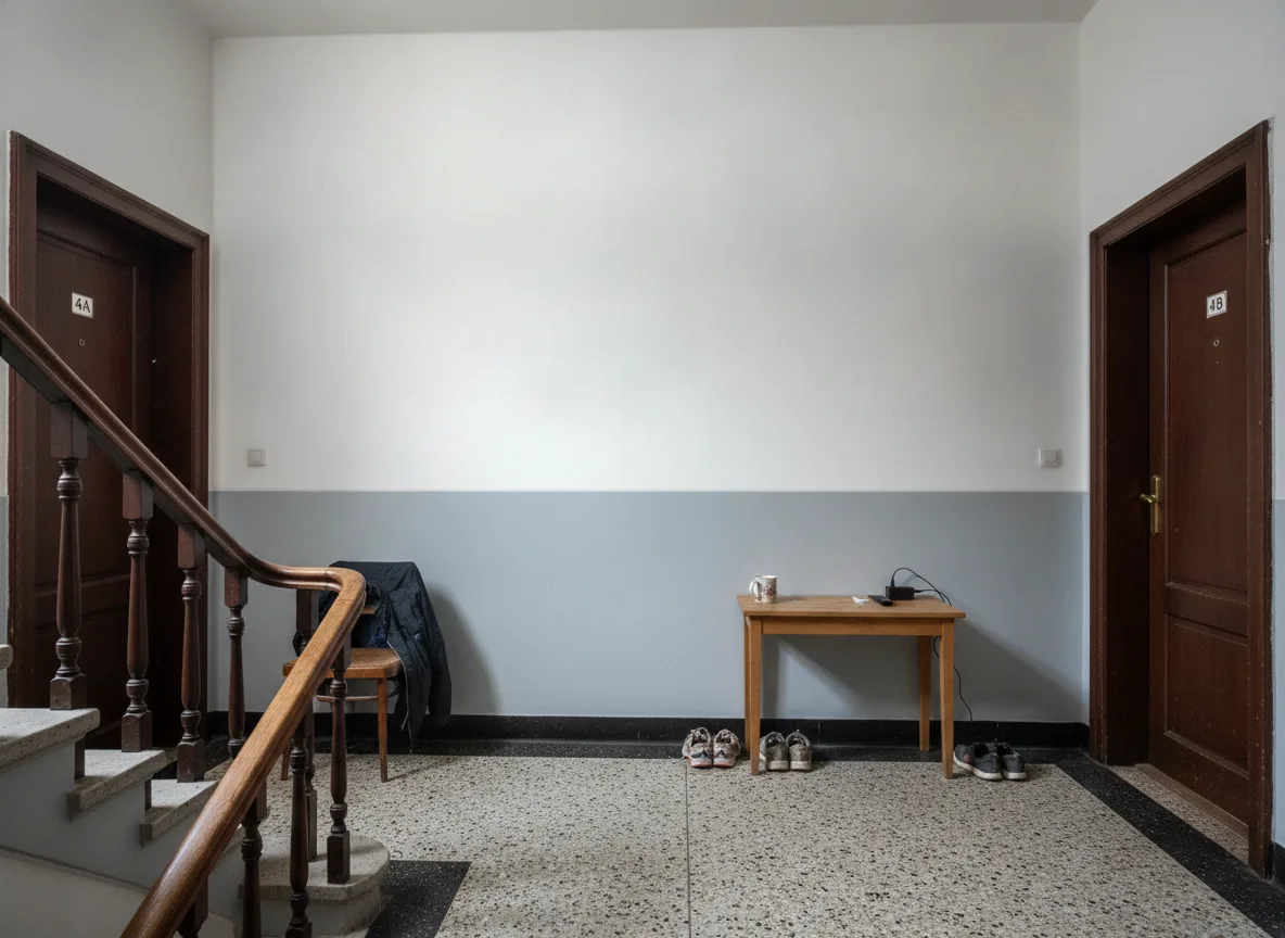 Escalet — Klatka schodowa w kamienicy — podest