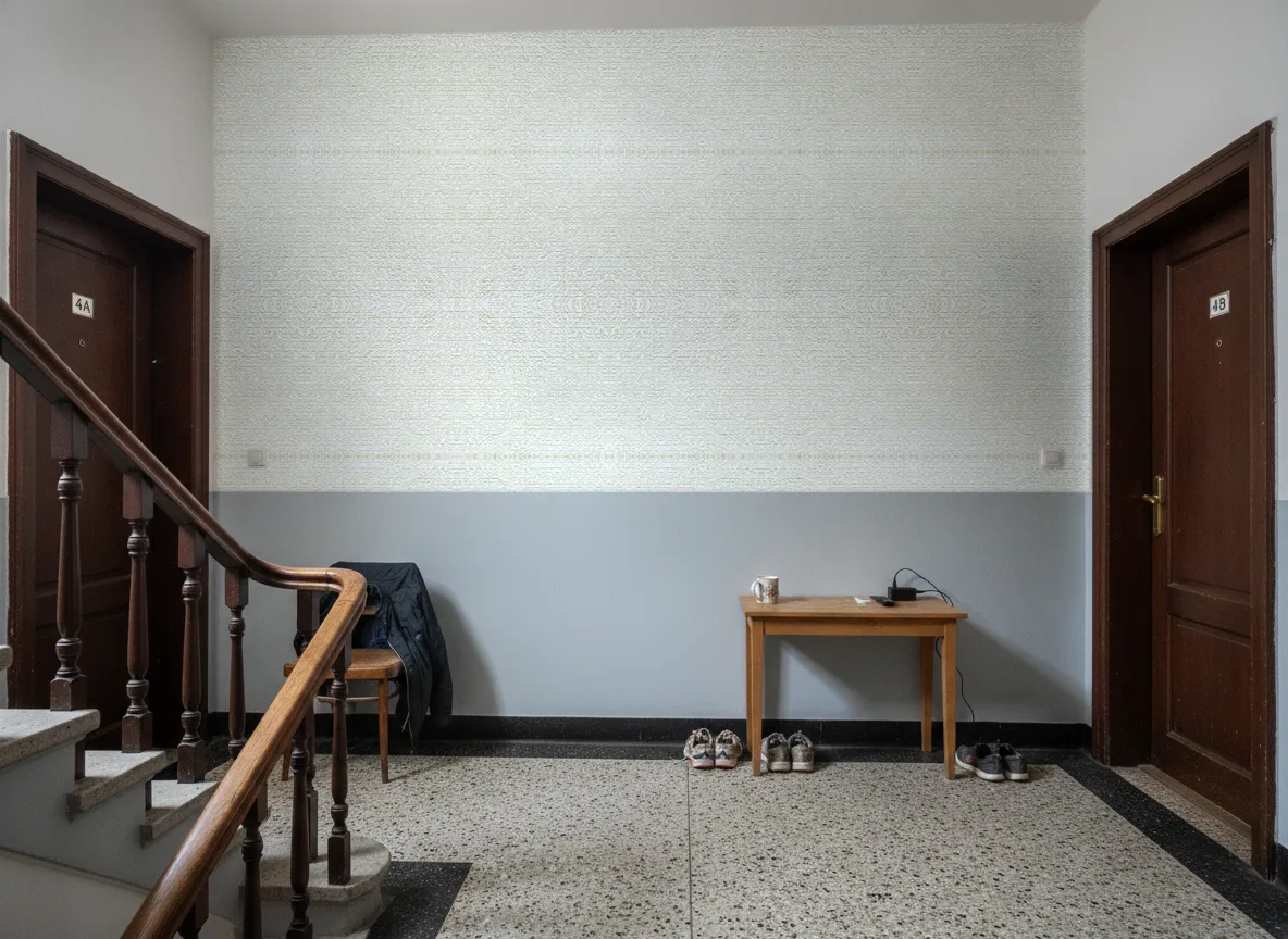 Etreinte — Klatka schodowa w kamienicy — podest