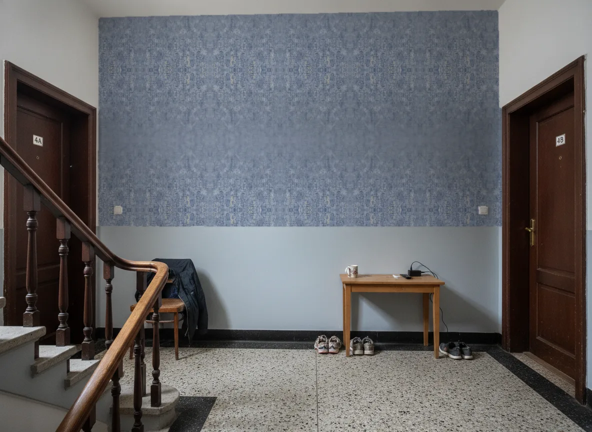 Gallica — Klatka schodowa w kamienicy — podest
