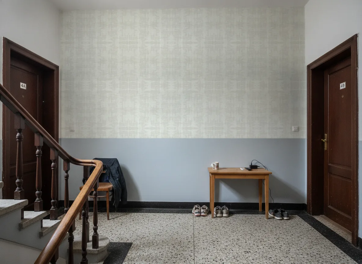 Irisor — Klatka schodowa w kamienicy — podest
