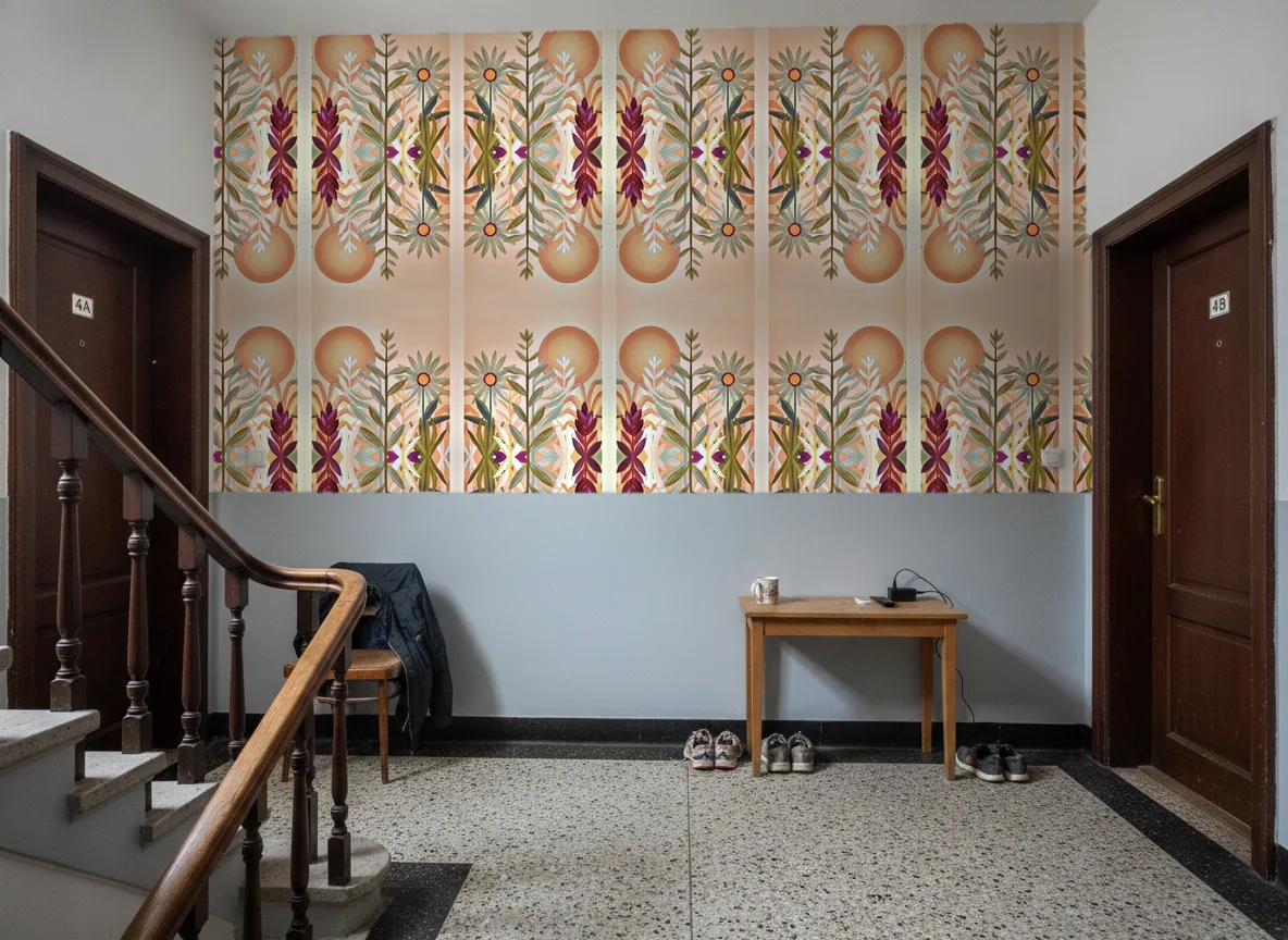 Jardin de cactus — Klatka schodowa w kamienicy — podest