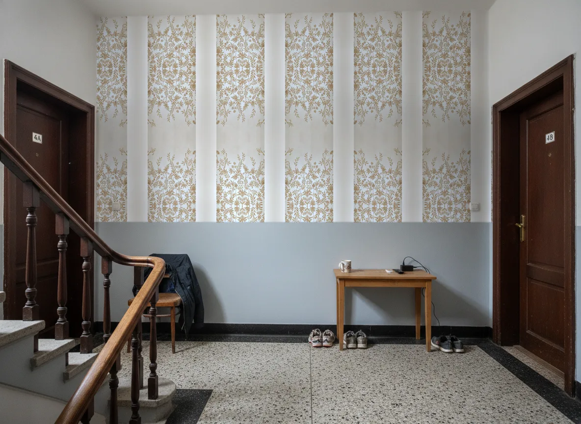 Jardin de Diane — Klatka schodowa w kamienicy — podest