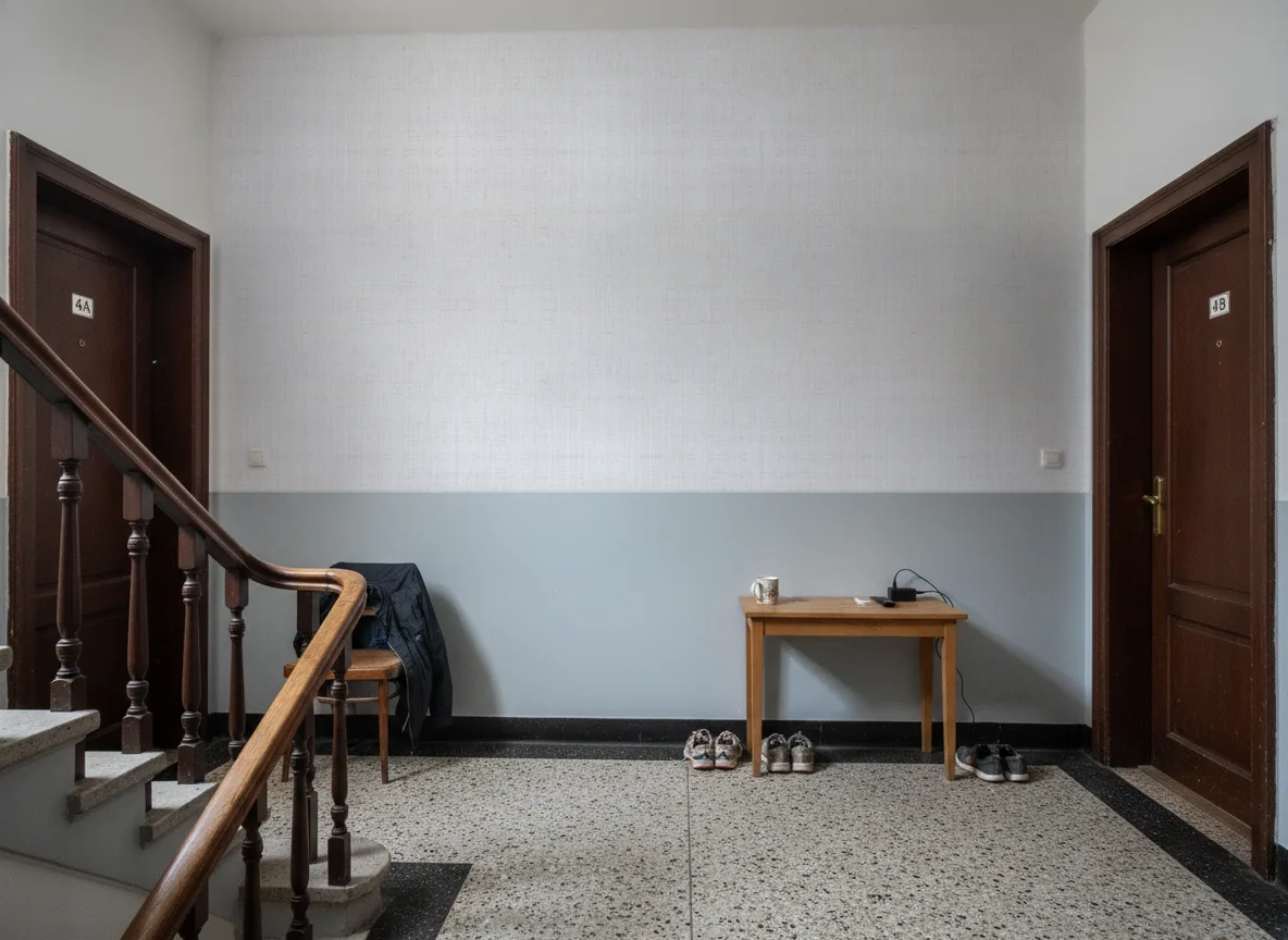 Komba — Klatka schodowa w kamienicy — podest