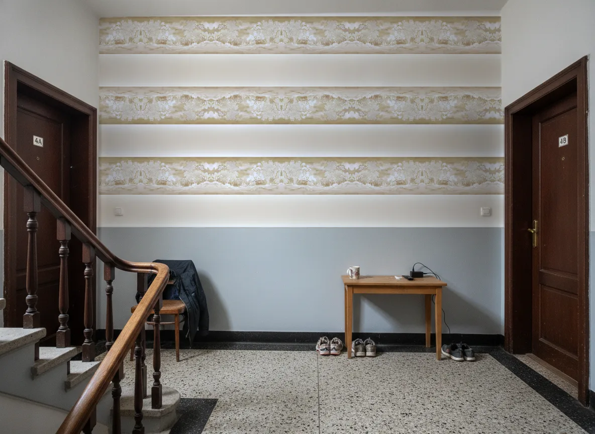 Koraku — Klatka schodowa w kamienicy — podest