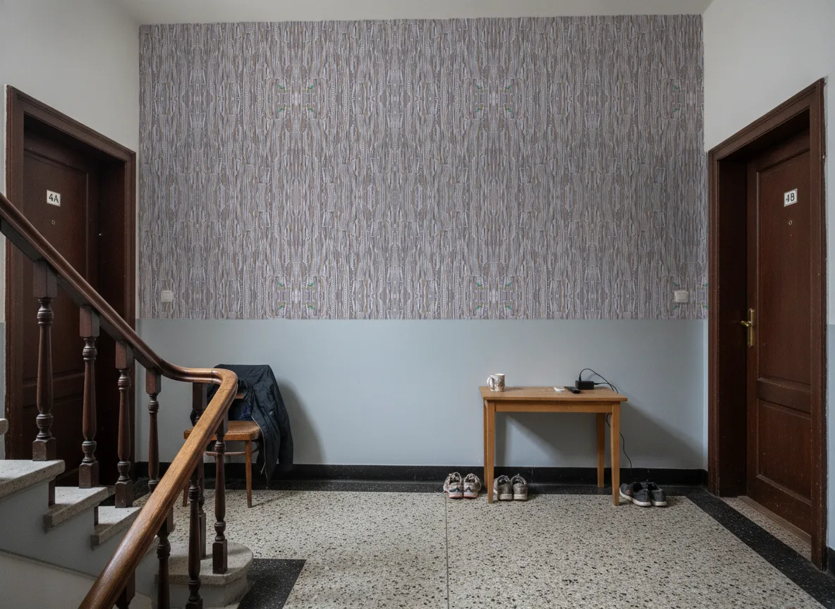 Lahna Le Velours — Klatka schodowa w kamienicy — podest
