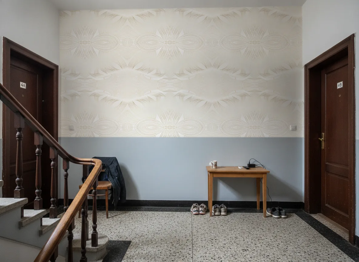 Leontine — Klatka schodowa w kamienicy — podest