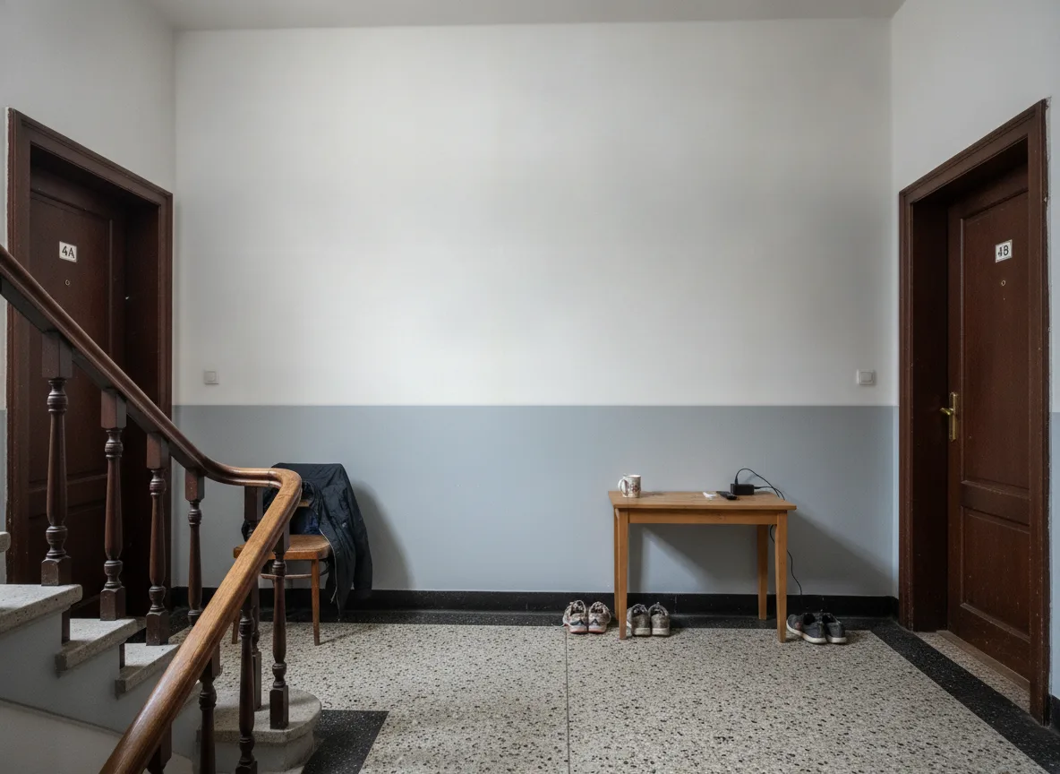 Lienzo — Klatka schodowa w kamienicy — podest
