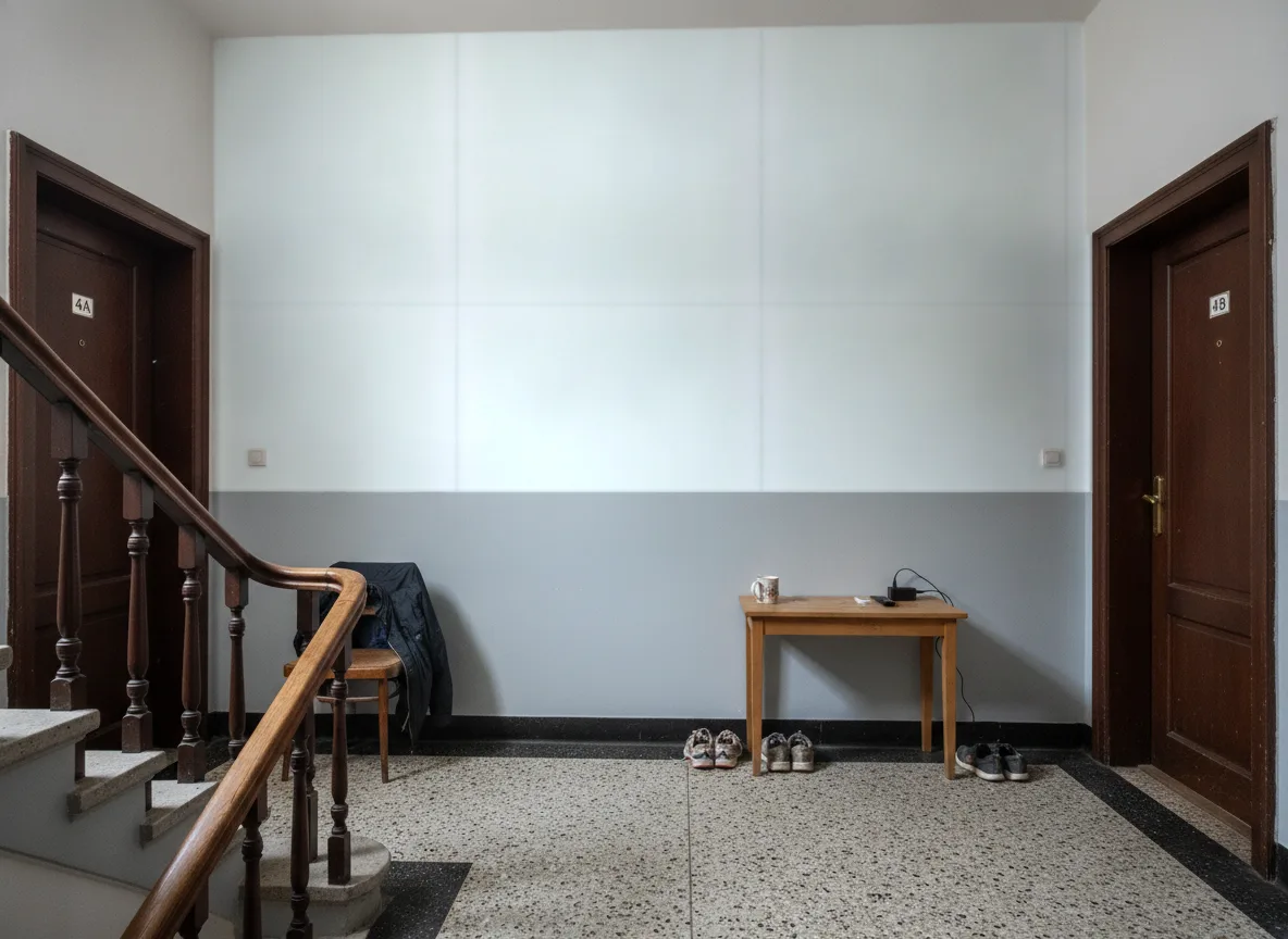 Linora — Klatka schodowa w kamienicy — podest