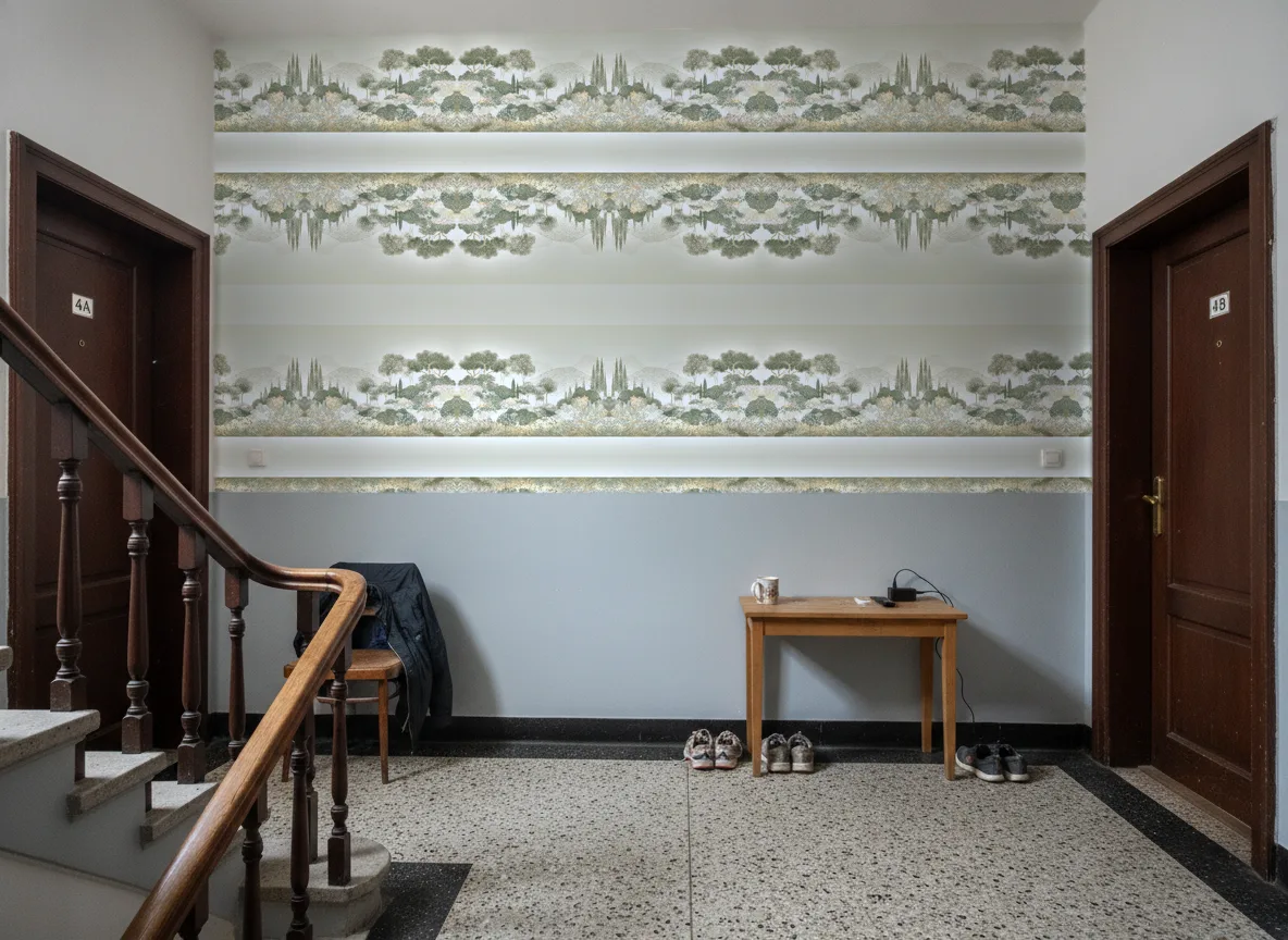 Maquis Corse — Klatka schodowa w kamienicy — podest