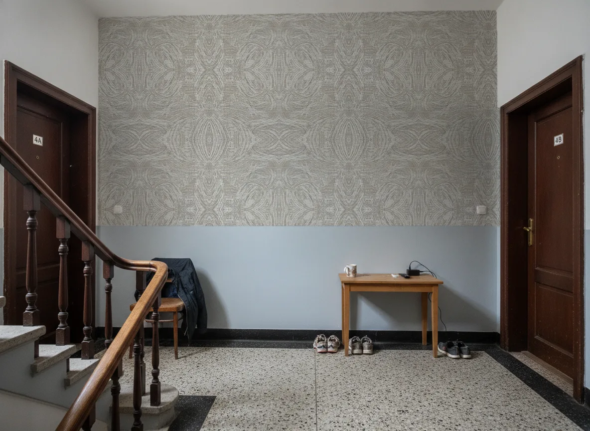 Nastro — Klatka schodowa w kamienicy — podest