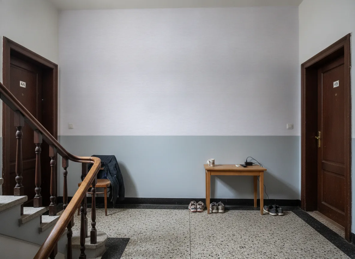 Occitan — Klatka schodowa w kamienicy — podest